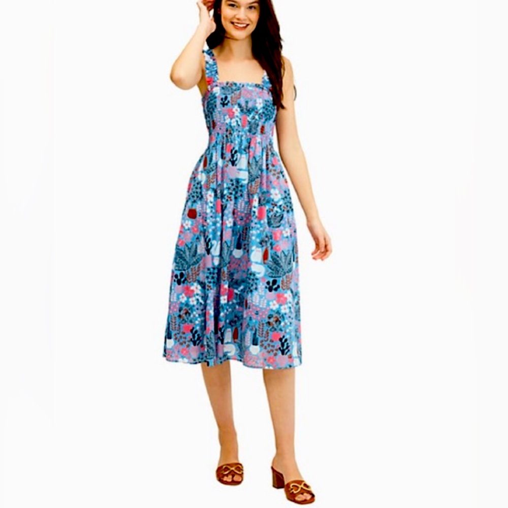 Kate Spade Blue and Purple Sleeveless Sundress